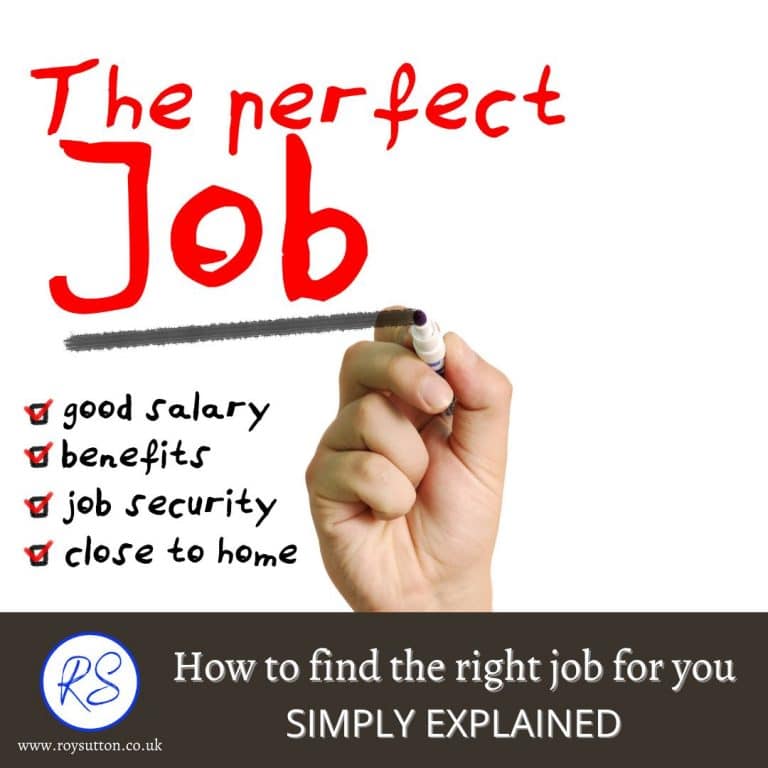 How to find the right job for you Simply Explained Roy Sutton