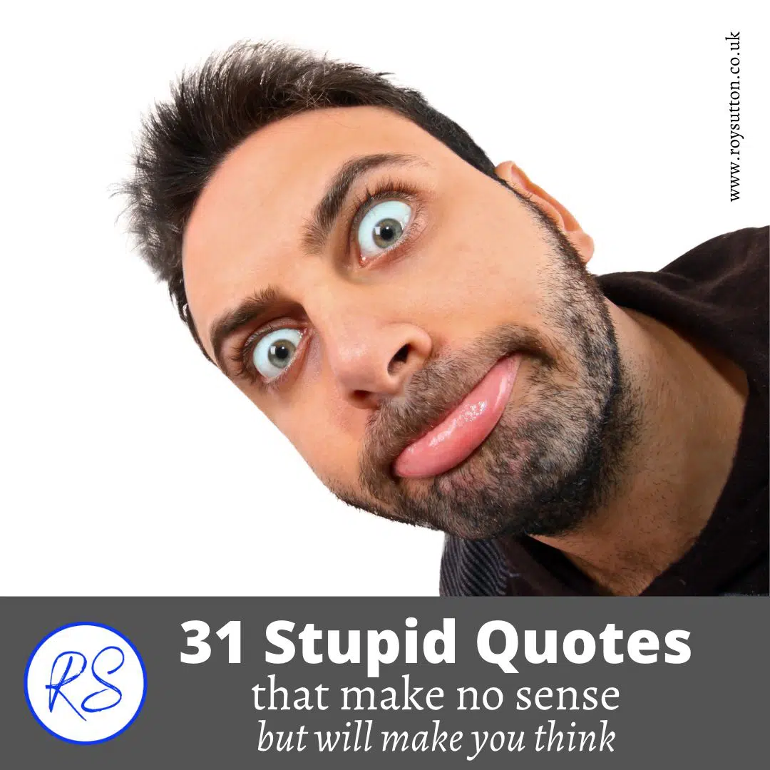 31 stupid quotes that make no sense that'll make you think - Roy Sutton