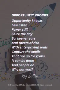 Another Opportunity Poem