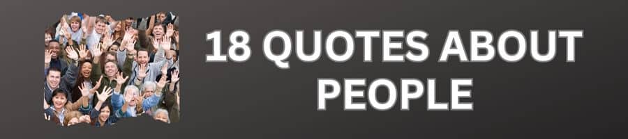 Quotes about people