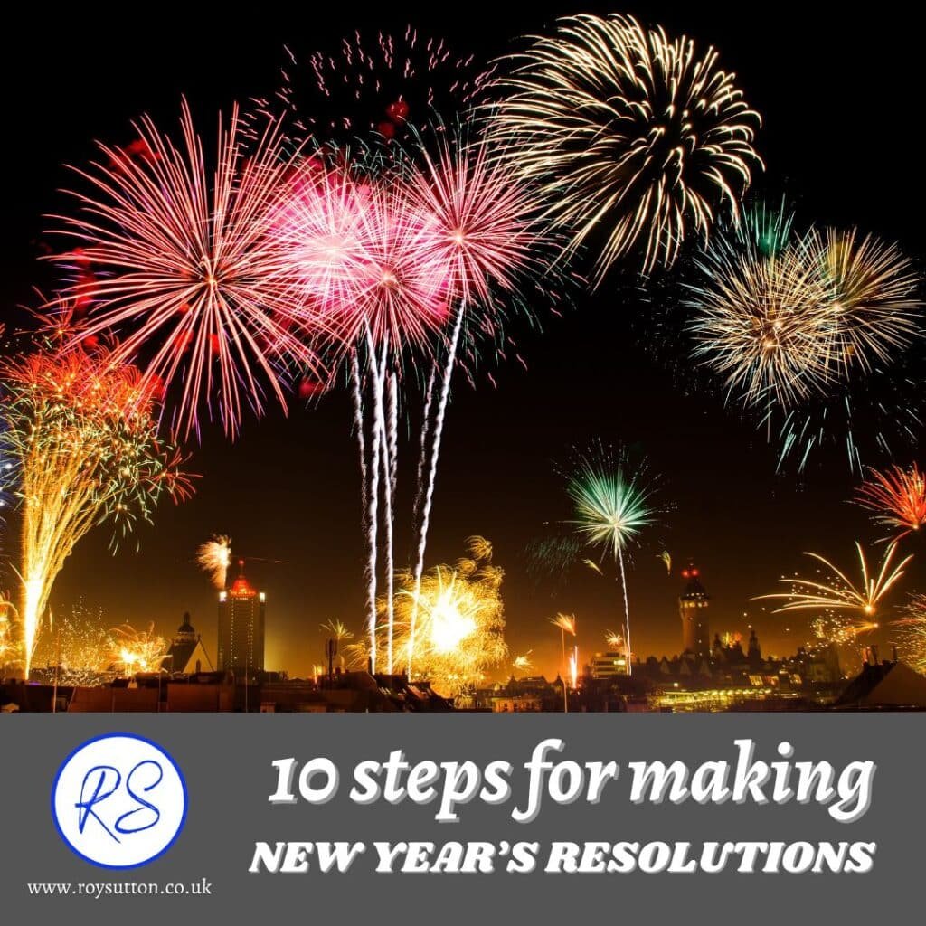 Steps for making New Year's resolutions
